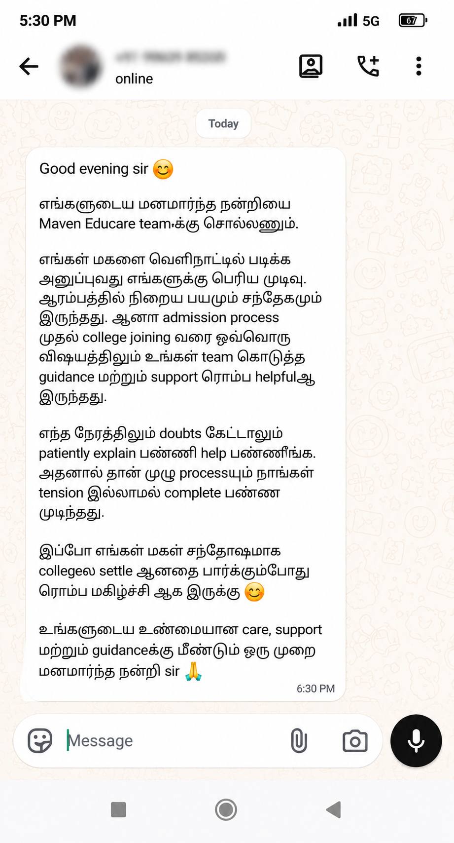 Parent Review